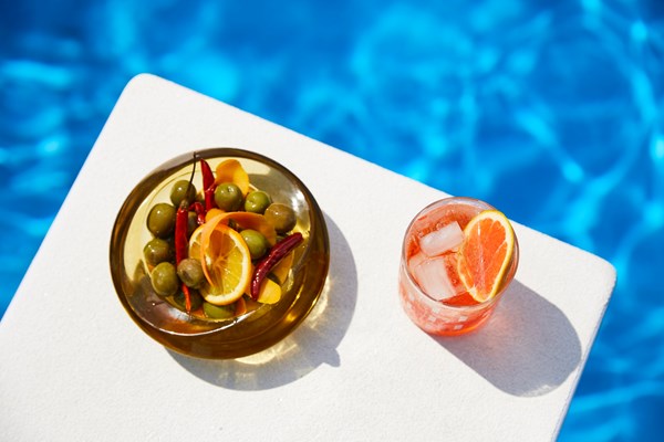 Fancy citrusy olives