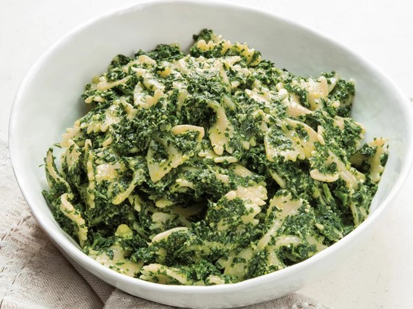 Farfalle with cavolo nero pesto [Indrani Sen]