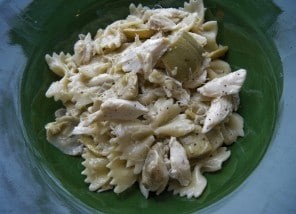 Farfalle with crab