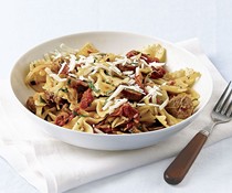 Farfalle with sausage and fennel