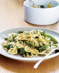 Farfalle with spring vegetables