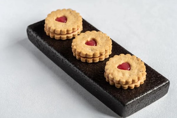 Farley goat's cheese and quince dodger