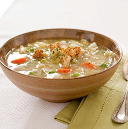 Farmhouse vegetable and barley soup