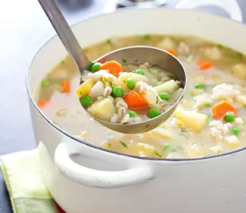 Farmhouse vegetable and barley soup