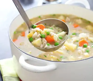 Farmhouse vegetable and barley soup