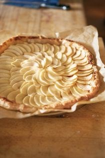 Farmstead cheddar and apple galette