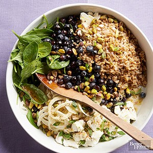 Farro & fruit salad