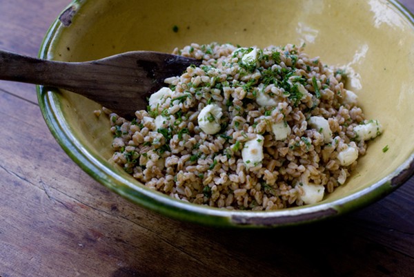 Farro & herbs 