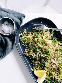 Farro and fennel salad