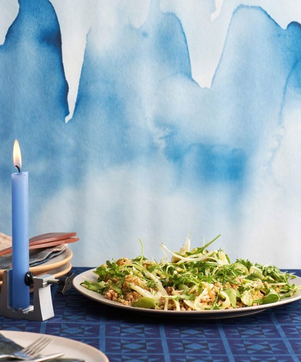 Farro, fennel & rocket salad
