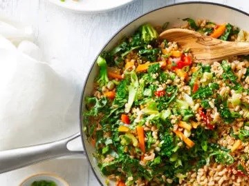 Farro fried rice 