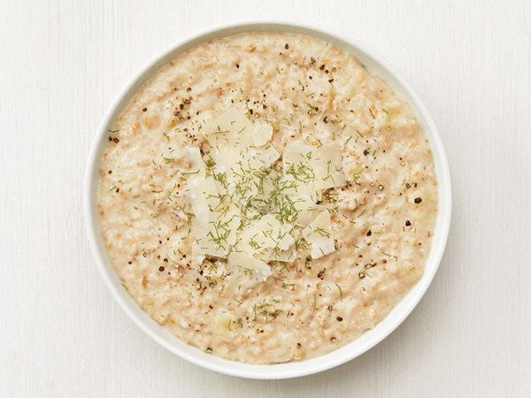 Farro risotto with fennel
