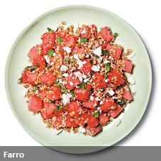 Farro (watermelon salad)