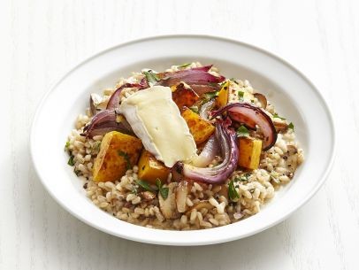 Farro with Brie and squash