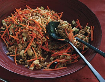 Farro with fennel and carrots