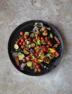 Fast and easy roasted summer vegetables