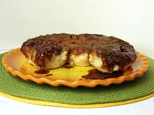 Fast Breads' bottoms-up cinnamon-caramel pinwheels (Knead the Book)