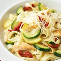 Fast chicken fettuccine