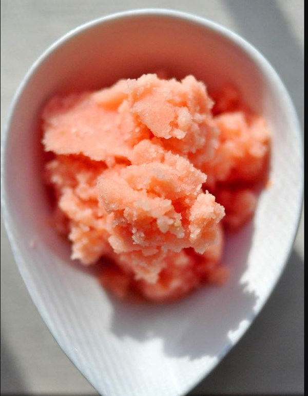 Fast melon sorbet