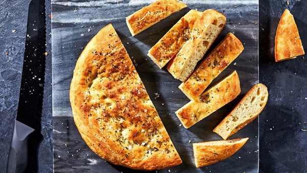 Fast, no-knead focaccia
