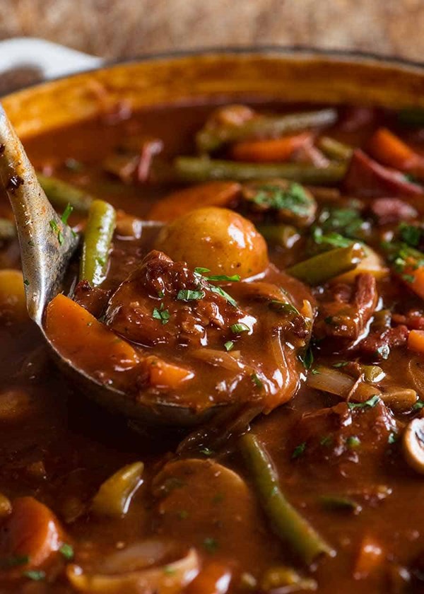 Faster chicken stew