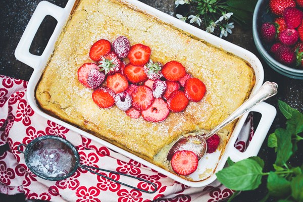 Fat almond pancake (Ugnspannkaka / Tjockpannkaka)