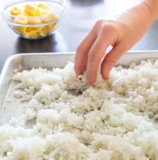 Faux leftover rice