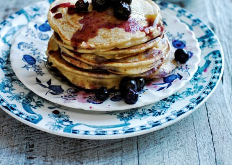 Fava bean pancakes