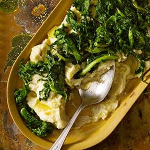 Fava bean puree with chicory