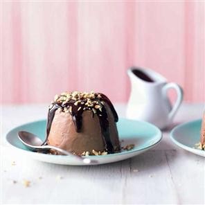 'Feast' truffle bombes with chocolate-hazelnut sauce