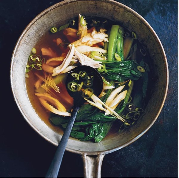 Feel-good chicken soup