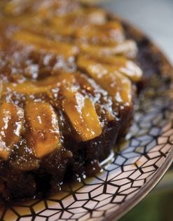 Feijoa upside-down cake