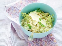 Fennel & brown butter risotto with parsley pesto