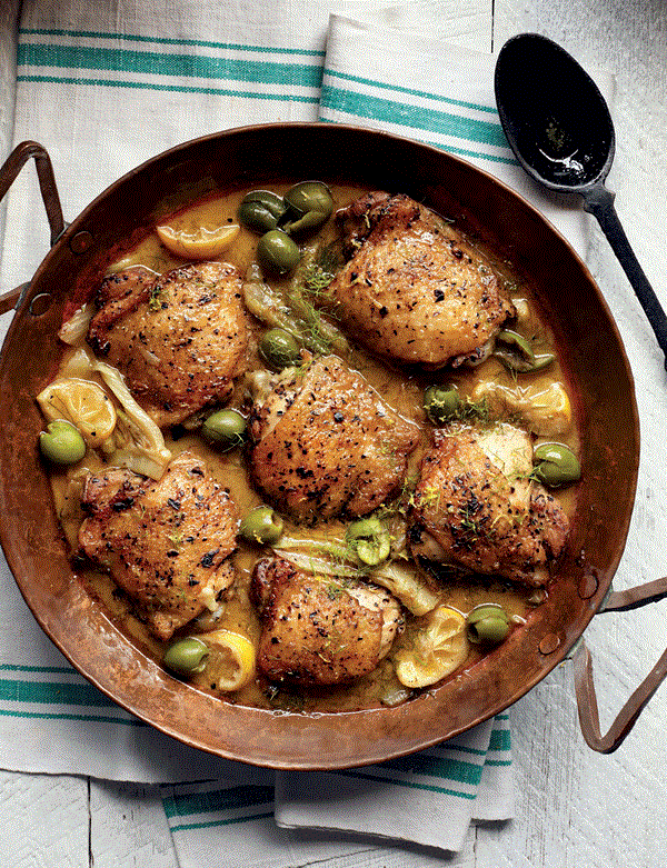 Fennel Chicken Braised With Lemon Fennel Chicken Braised With Lemon
