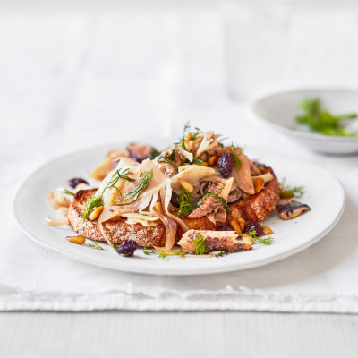 Fennel & sardine agrodolce toast