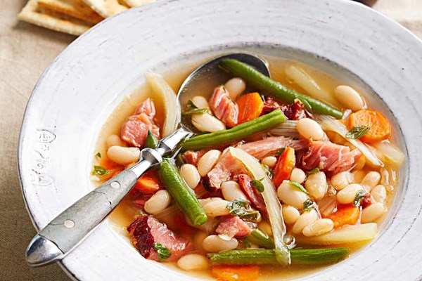 Fennel and bean ham-bone soup