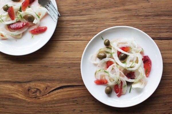 Fennel and blood orange salad