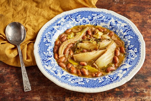 Fennel and borlotti bean cassoulet
