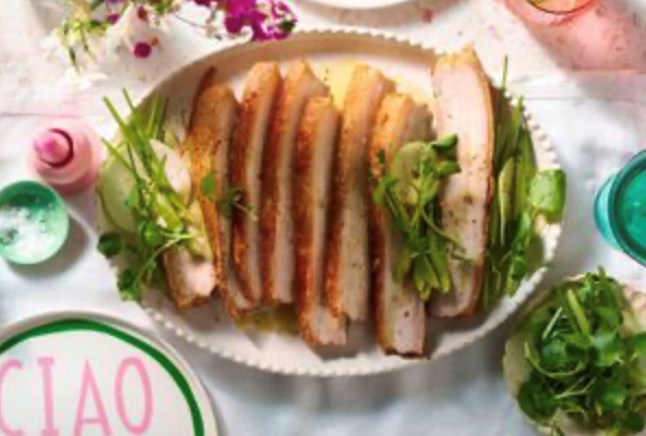 Fennel and citrus roast pork belly