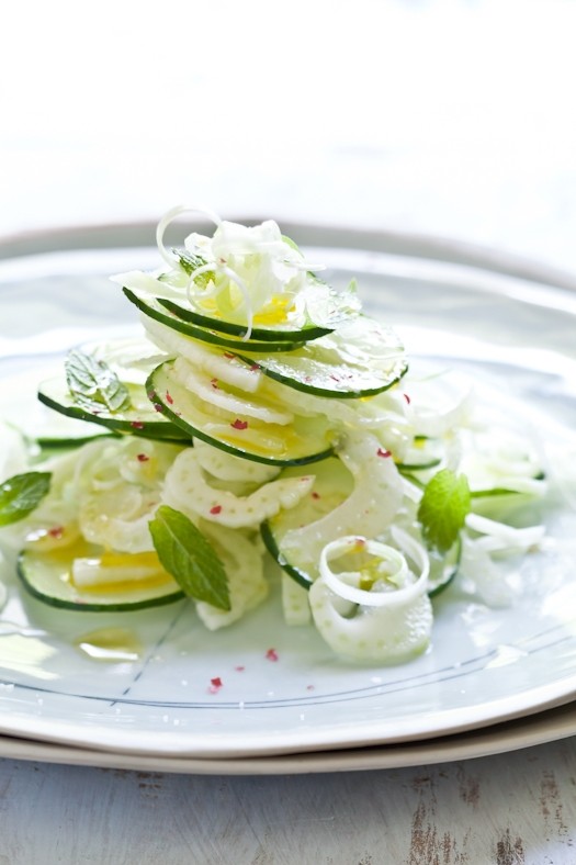Fennel and cucumber salad