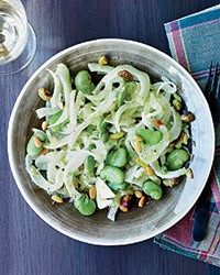 Fennel-and-fava bean salad