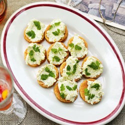 Fennel and feta bouchées