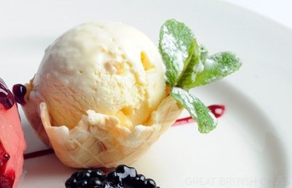 Fennel and ginger ice cream
