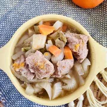 Fennel and mandarin orange veal stew