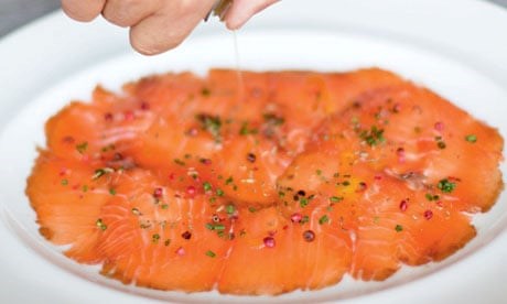 Fennel and maple-cured salmon
