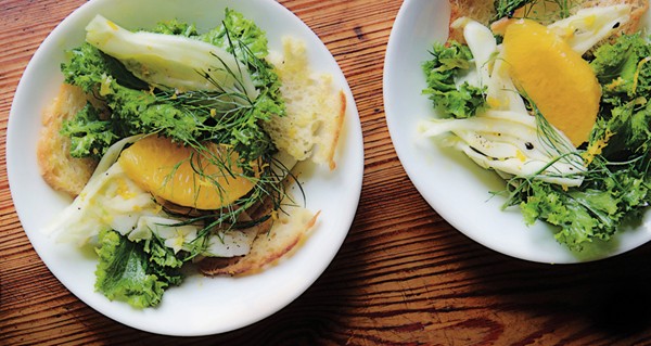 Fennel and orange salad with lemon-ginger vinaigrette