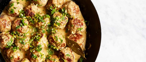 Fennel and pork meatballs with gremolata