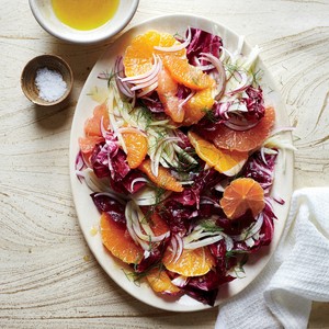 Fennel and radicchio salad with citrus vinaigrette