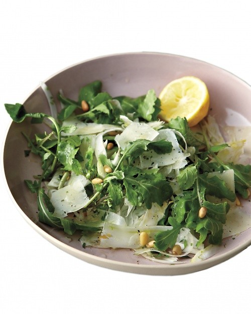 Fennel, arugula, and pine-nut salad