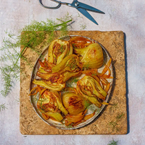 Fennel baked with white wine (Fenouil au four)